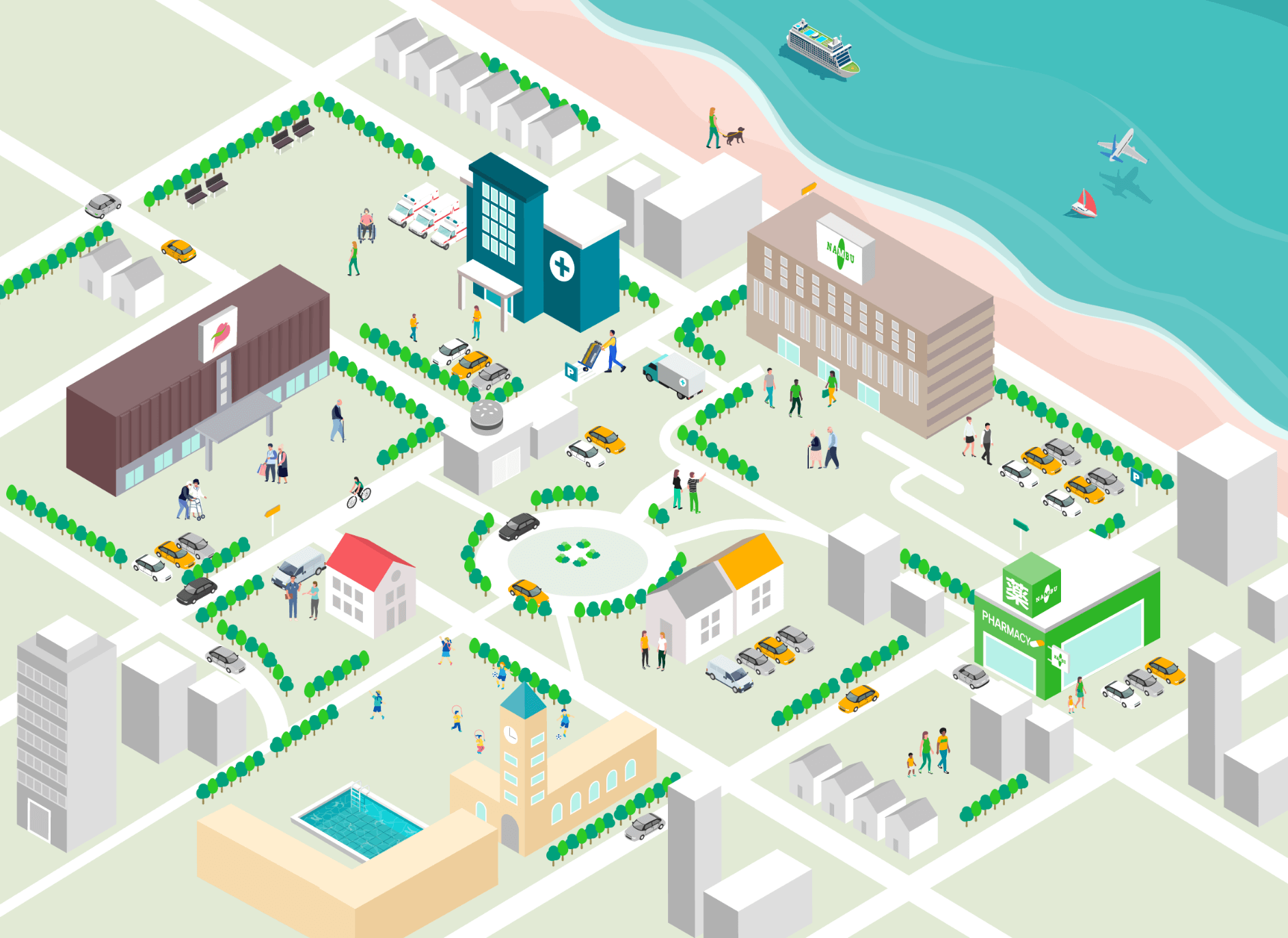 会社案内イラスト