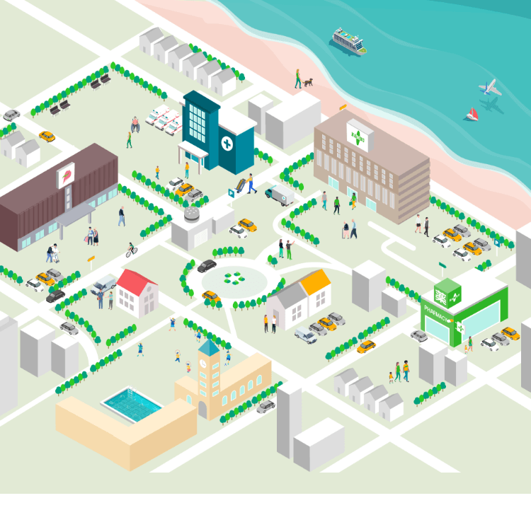 会社案内イラスト