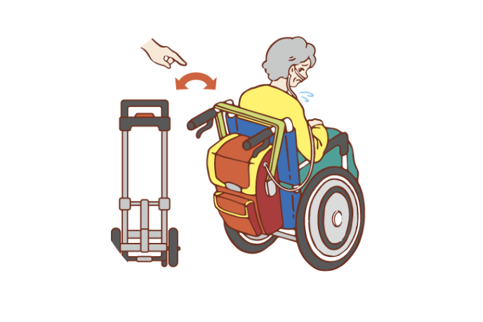 背面掛けは着脱に手間がかかる